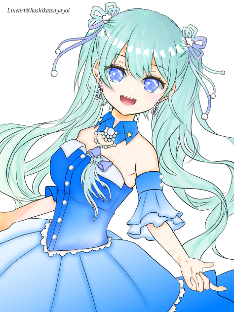 星川ヤヨイ様の塗り絵 背景・加工なし