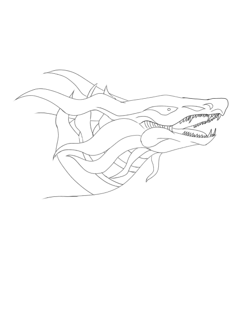 War dragons ファスモス顔 線画