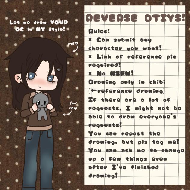 ˗ˏˋ ꒰ Reverse DTIYS ꒱ ˎˊ˗