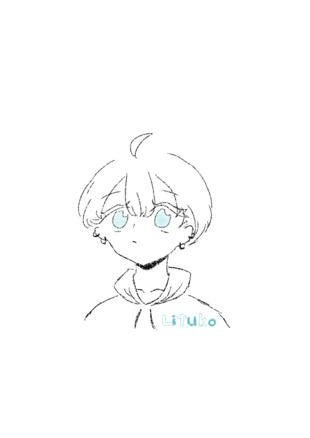 なんか可愛い子描けた(中性)