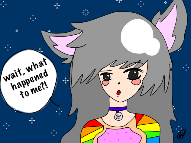 nyan cat human ! speedpaint!