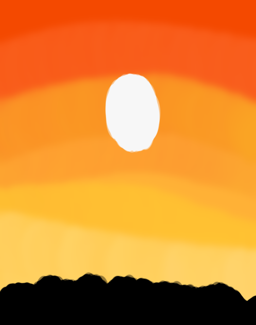 Sunset Painting (Using Gradation Tool)