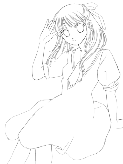 塗り絵、ランチタイム