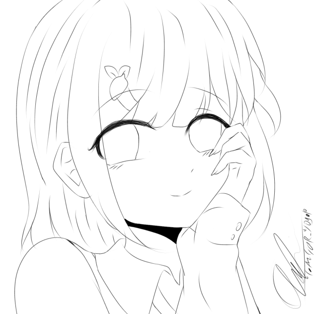 yellow fresh lineart