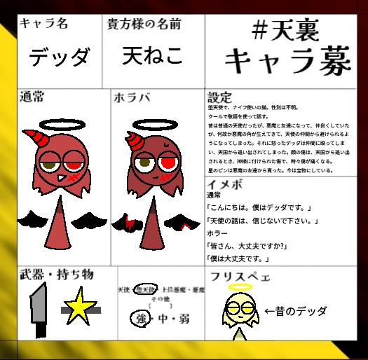 #天裏キャラ募　(スプランキー)
