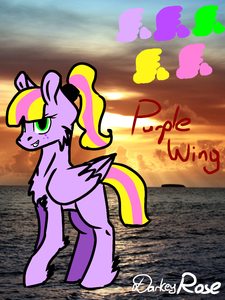 Speedpaint Purple Wing - ibisPaint