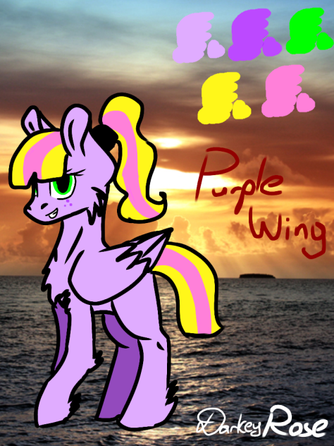 Speedpaint Purple Wing - ibisPaint