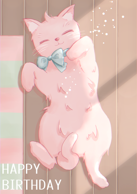 母の誕生日おめでとうイラスト