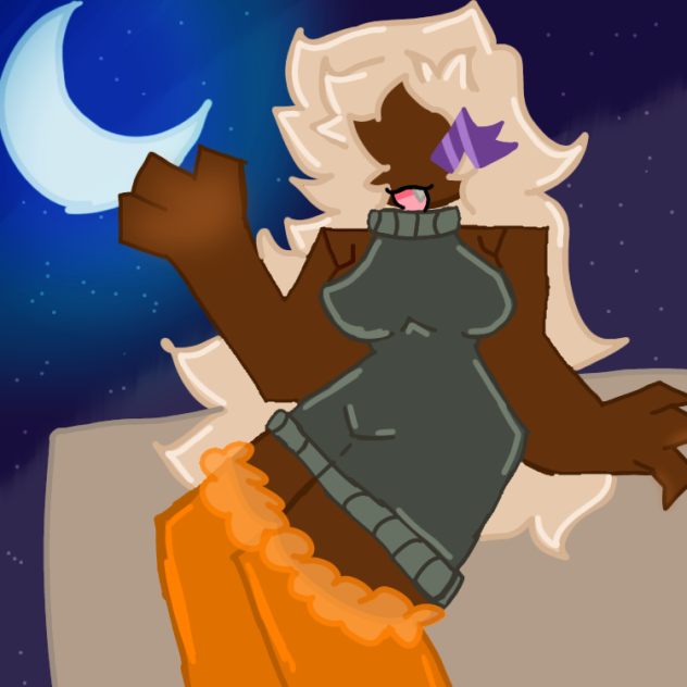 the moon shines.