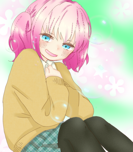 ら む こ様の線画をお借りしました