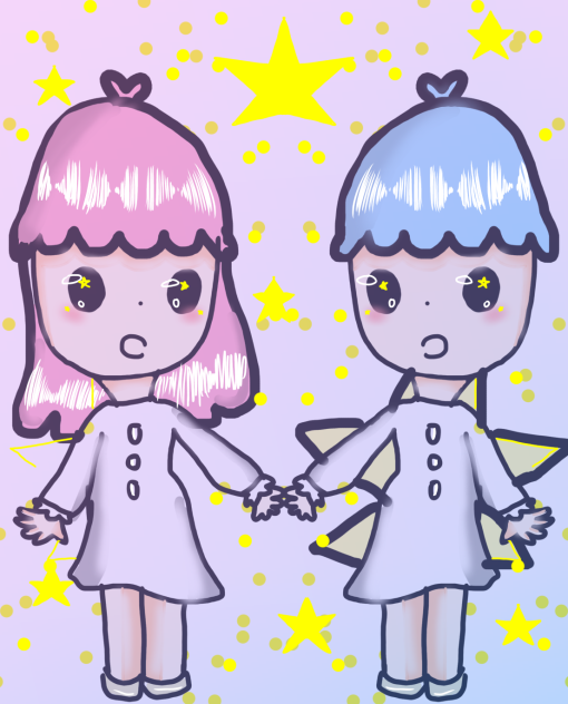 Twin stars! - ibisPaint