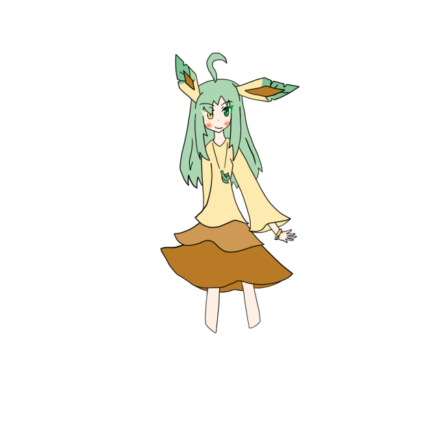 リーフィア擬人化