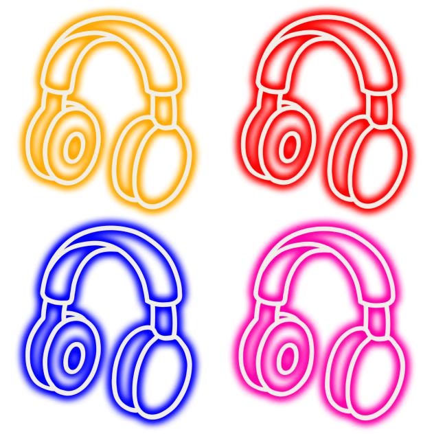 neon headphone 1
