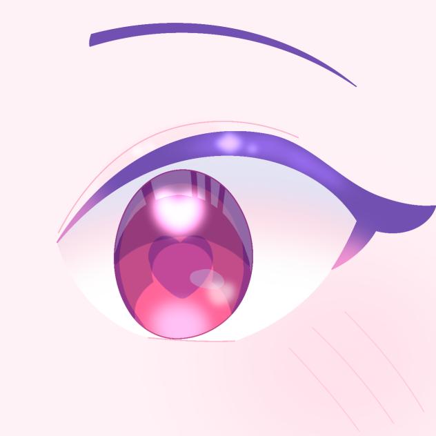 ハートの目っ