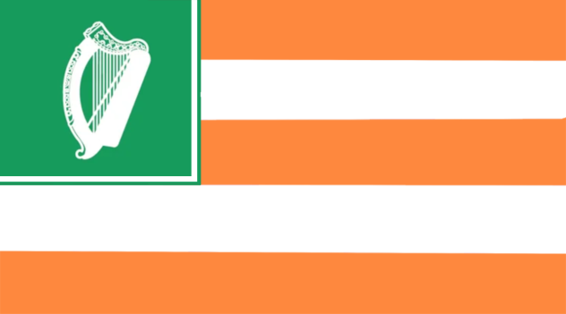 Flag of the U.S. if it was very Irish.