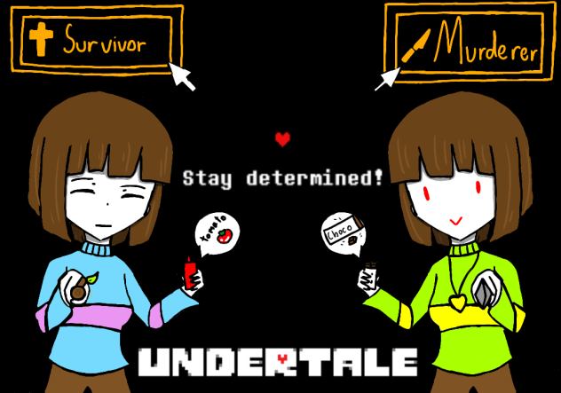 [Speed paint]Frisk&Chara Undertale