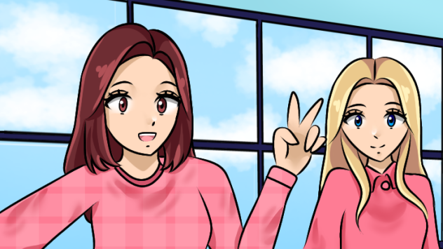 Sara and Rose 1 - ibisPaint