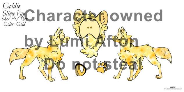 Gold Slime Pup OC
