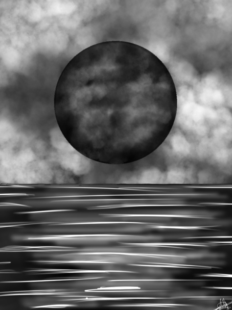 Black and White Moon