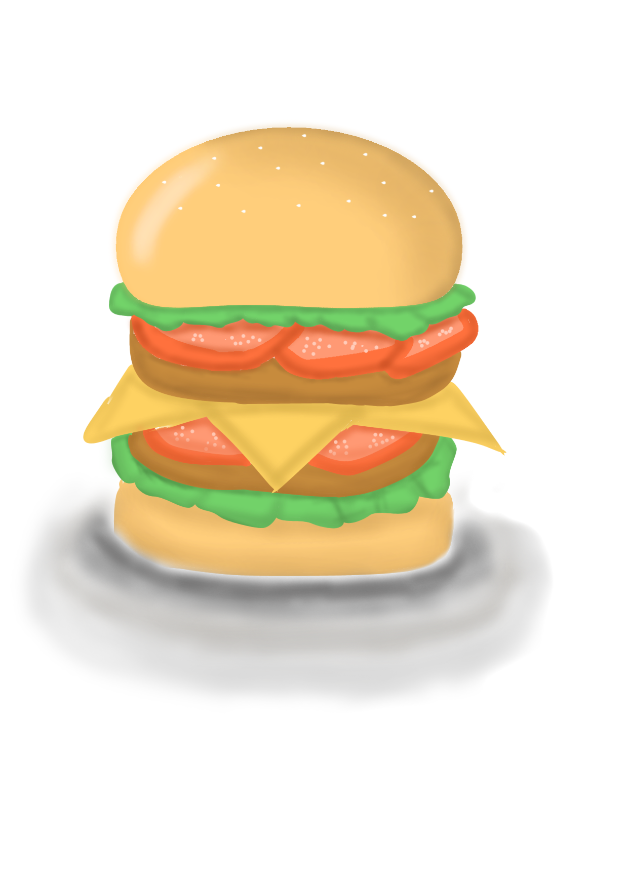 Burger (My favorite food) - ibisPaint