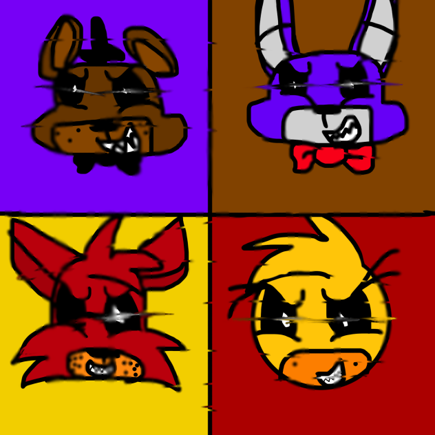 Freddy,Bonnie,Foxy,Chica