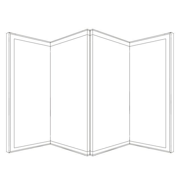 Folding Screen Line Drawing