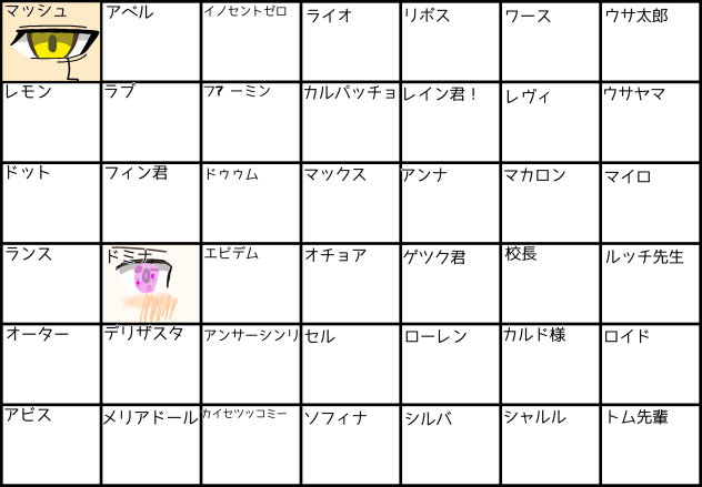 お目々合作〜