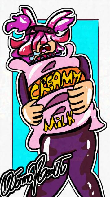 Carrying a carton of creamy milk