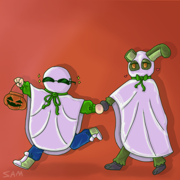Ghost buddies ☺️☺️