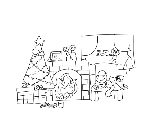 Early Xmas lineart