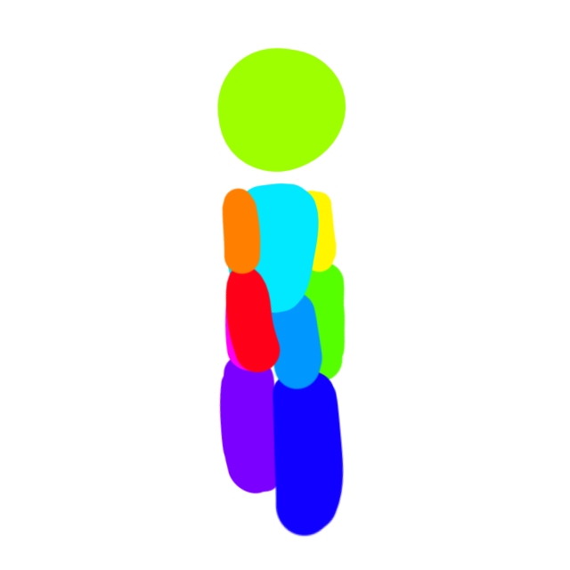 Walk cycle - front - ibisPaint