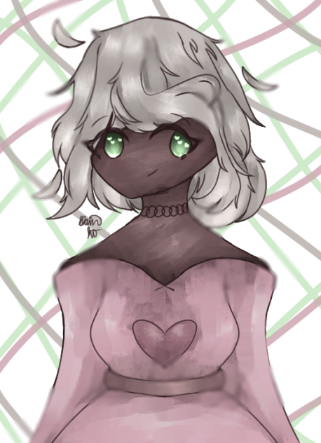 A Girl With a Heart on Her Shirt