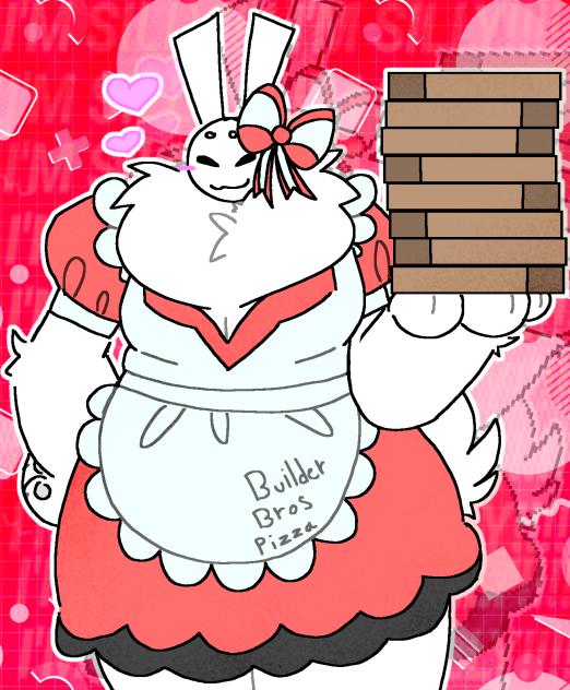 pizza hut maid dress yaaay yippe