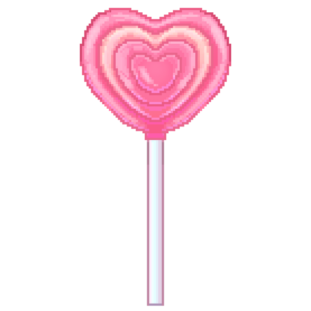 heart shaped candy (pixel)