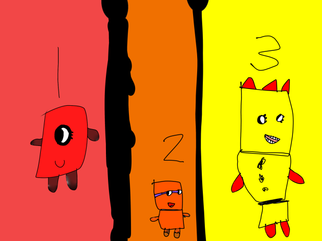 Number blocks drawing