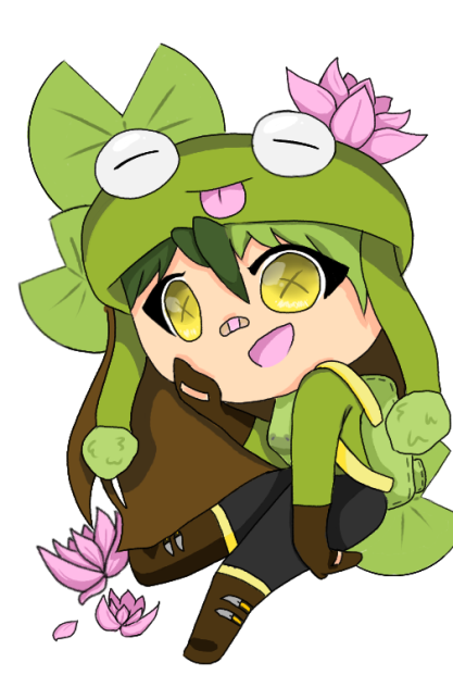 Chibi frog girl 🐸
