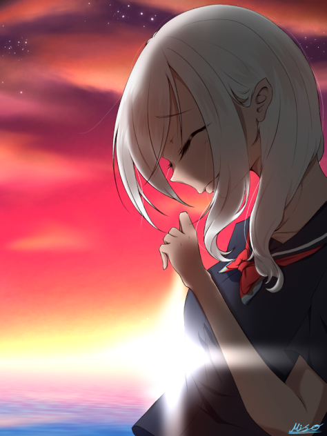 夕日に染まる🌇🌅