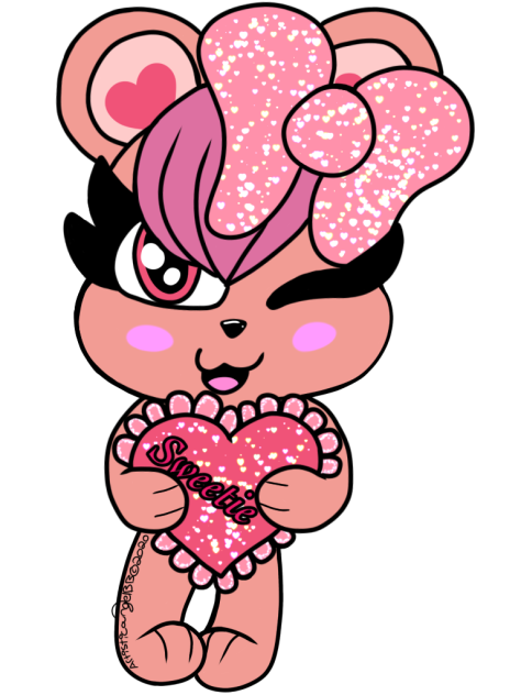 Valentine’s Day Pink Bear (Sweetie) - Sp