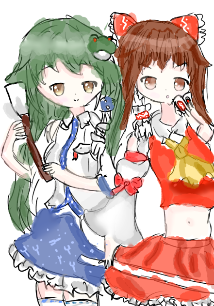 早苗＆霊夢(東方)