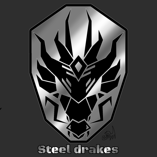 The steel Drake emblem