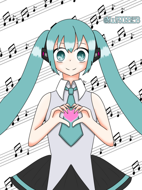 初音ミク誕生絵