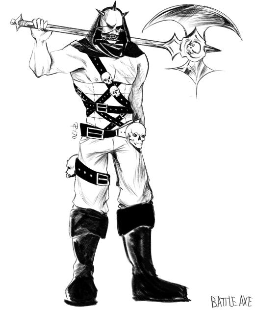 Battle axe user design