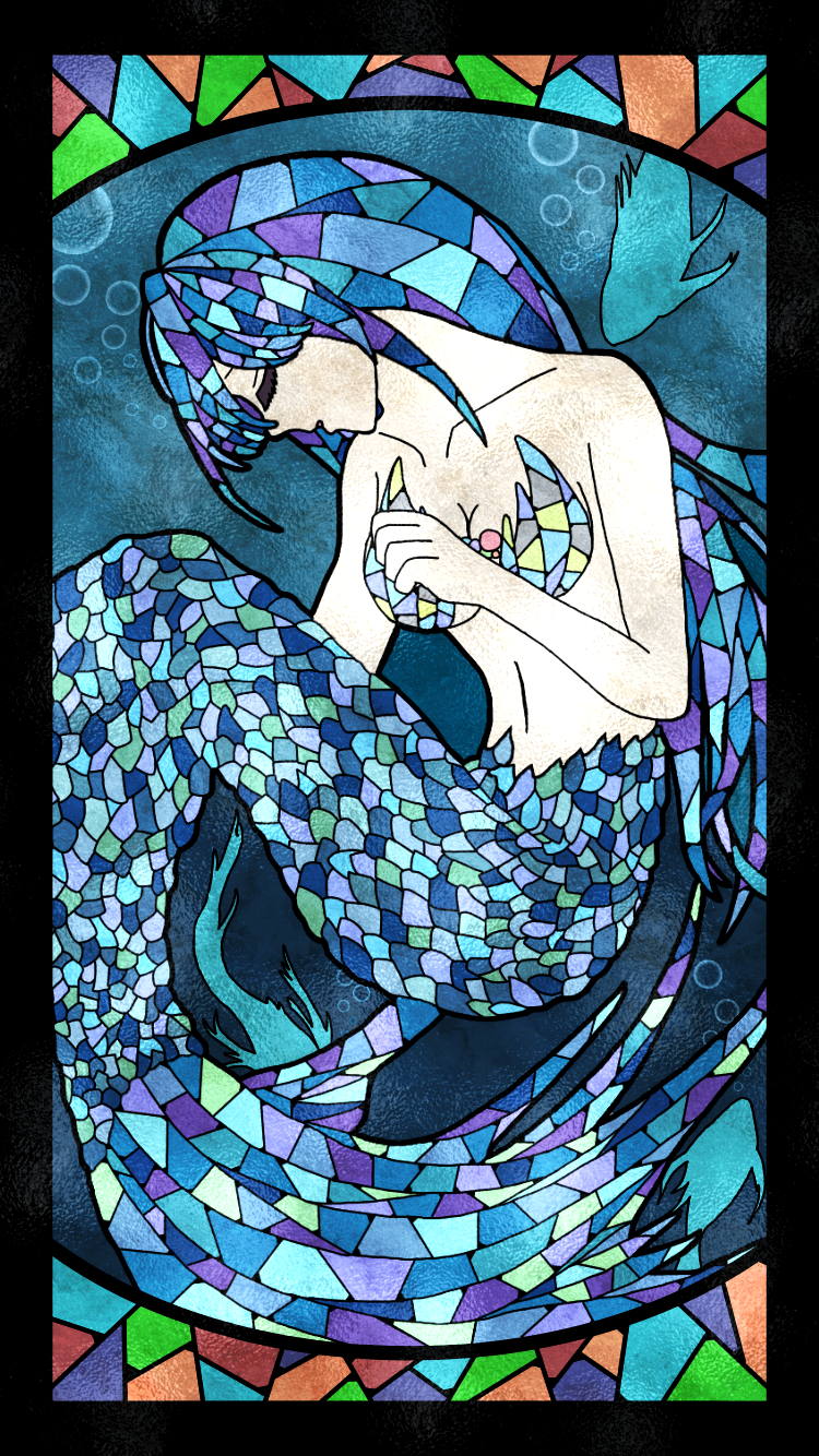 深海人魚 ステンドグラスver. - ibisPaint