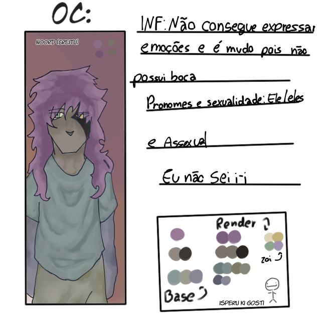 [600] Oc para a comic Aventuras Sem nome