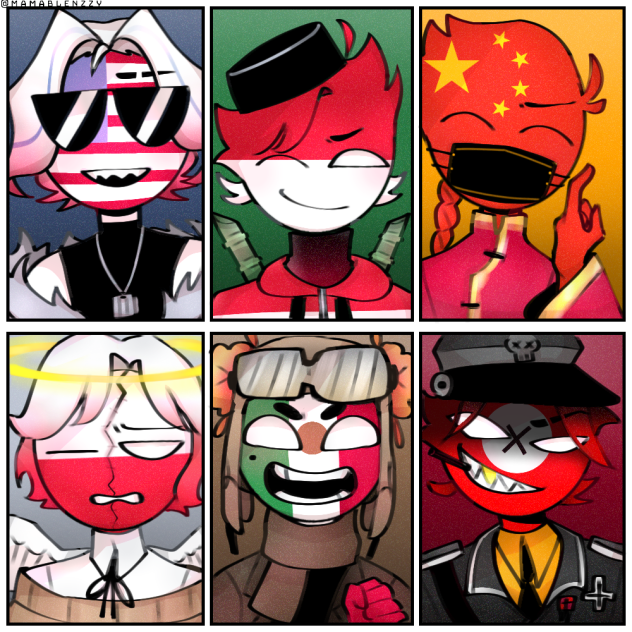Random Countryhumans Characters
