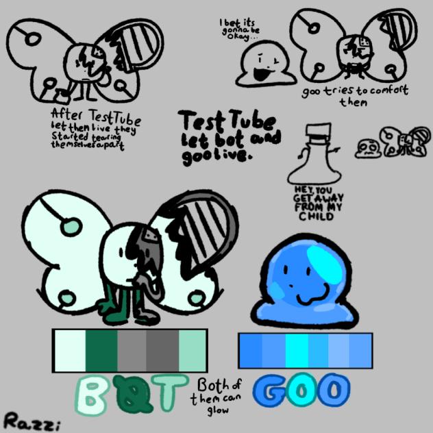 Bot and goo AU designs