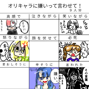 オリキャラに嫌いって言わせよう合作!!
