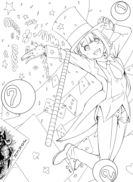 ★It’s showtime★(線画)