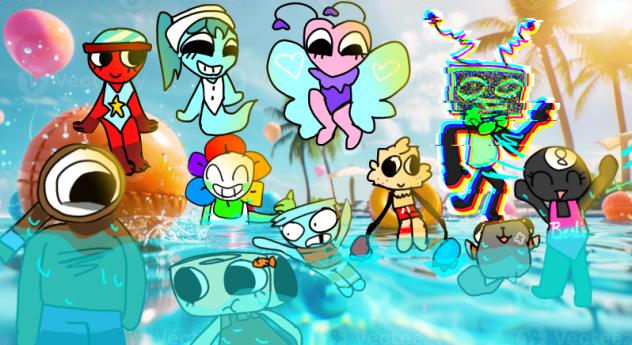 A nice day in the pool! BAD SPEEDPAINT - ibisPaint