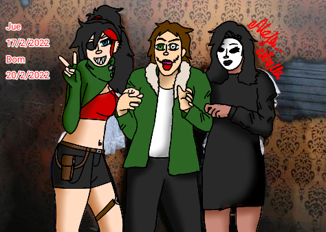 Nina, Jane y Clock en la casa del Terror